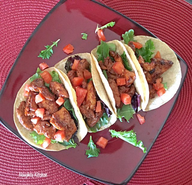 Chicken Tocino Tacos by Naughty-Kitchen.com