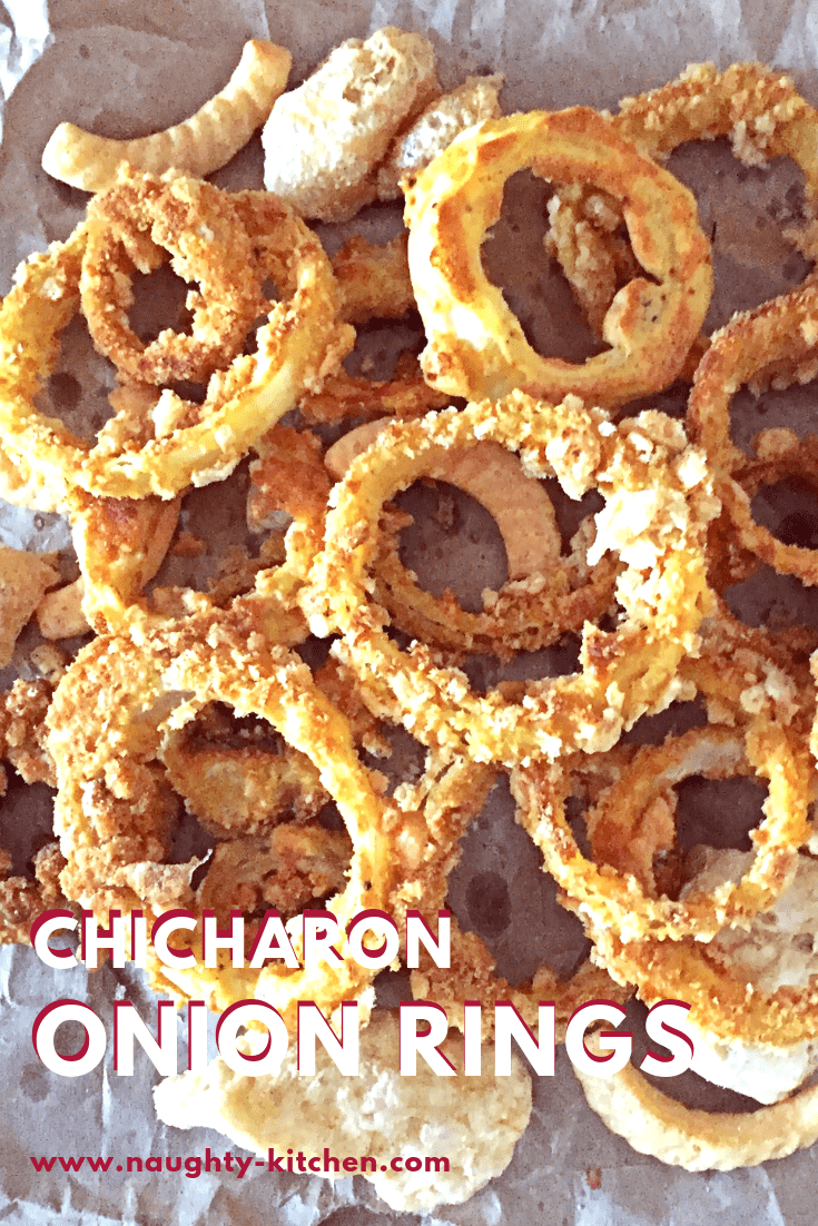 crispy chicharon onion rings