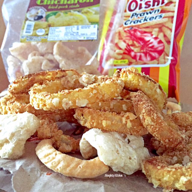 Crispy Chicharon Onion Rings Naughty-Kitchen.com