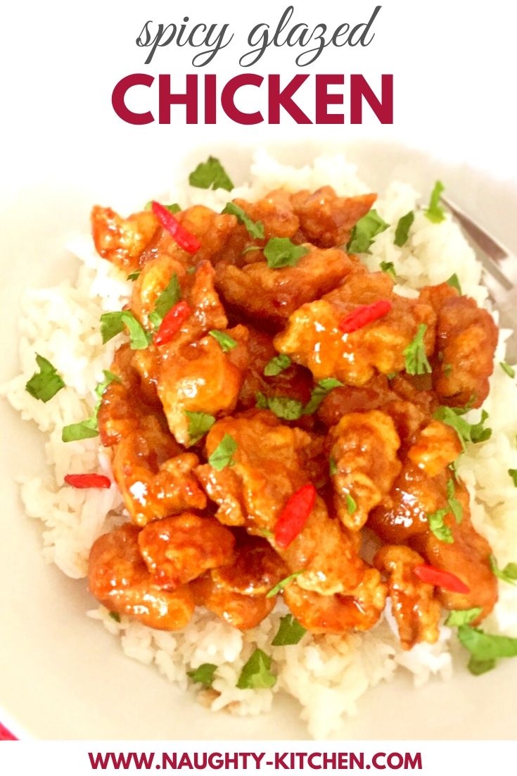 spicy glazed chicken naughty kitchen