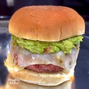 Guacamole Cheeseburger Naughty-Kitchen.com