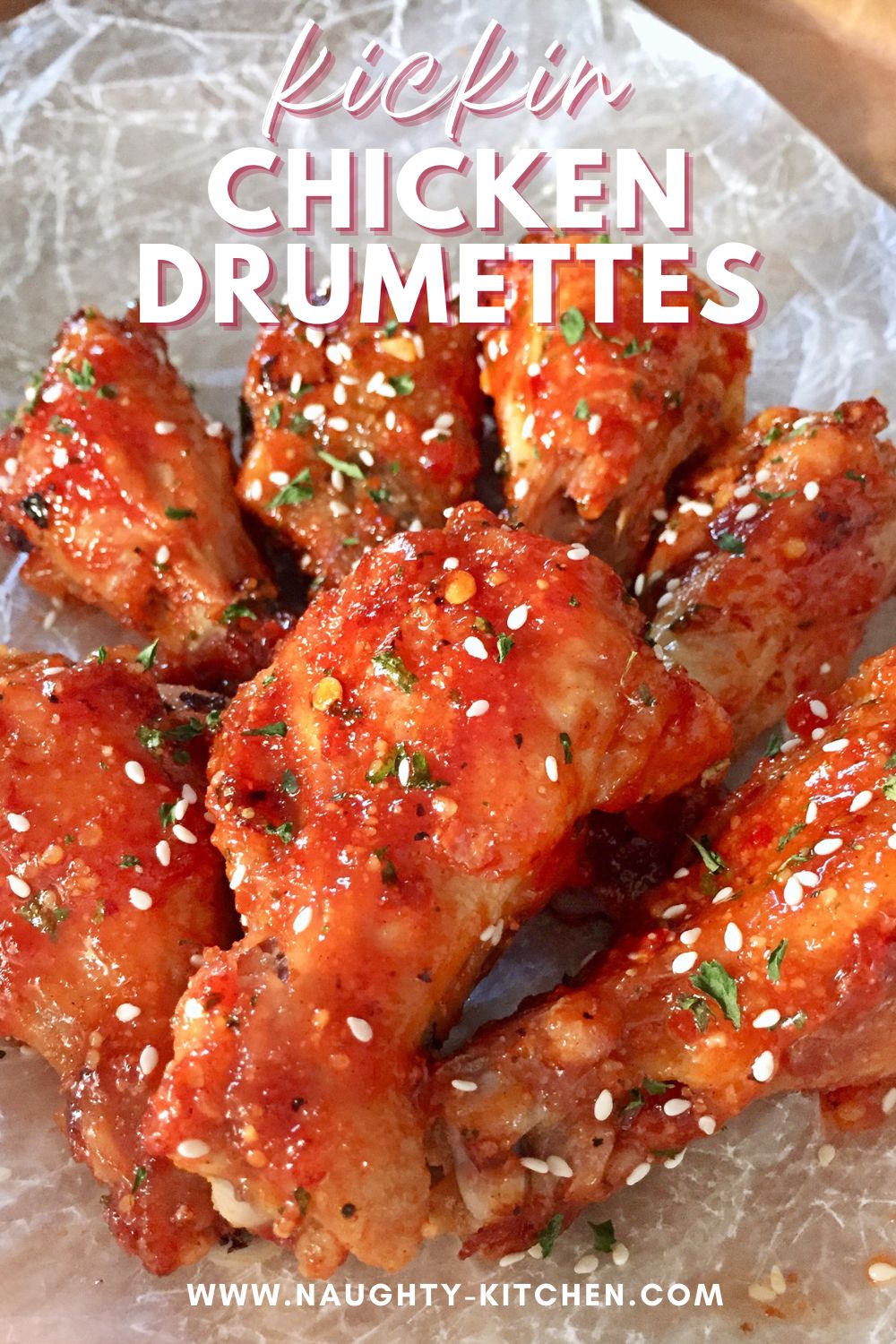 crispy baked chicken drumettes