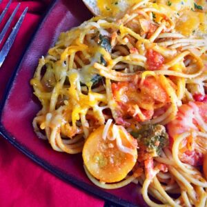 Spaghetti with Sauteed Veggies