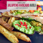 Quick & Easy Jalapeno Avocado Aioli Naughty-Kitchen.com healthy vegan