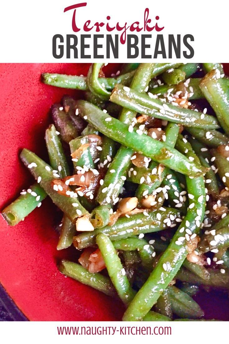 Easy Teriyaki Green Beans Naughty-Kitchen Healthy Vegan Vegetarian Meal Prep Idea