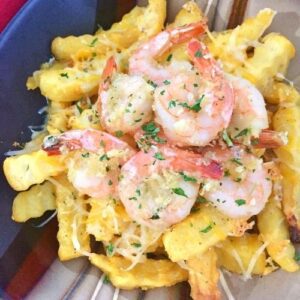 Garlic Shrimp Cheesy Fries Recipe