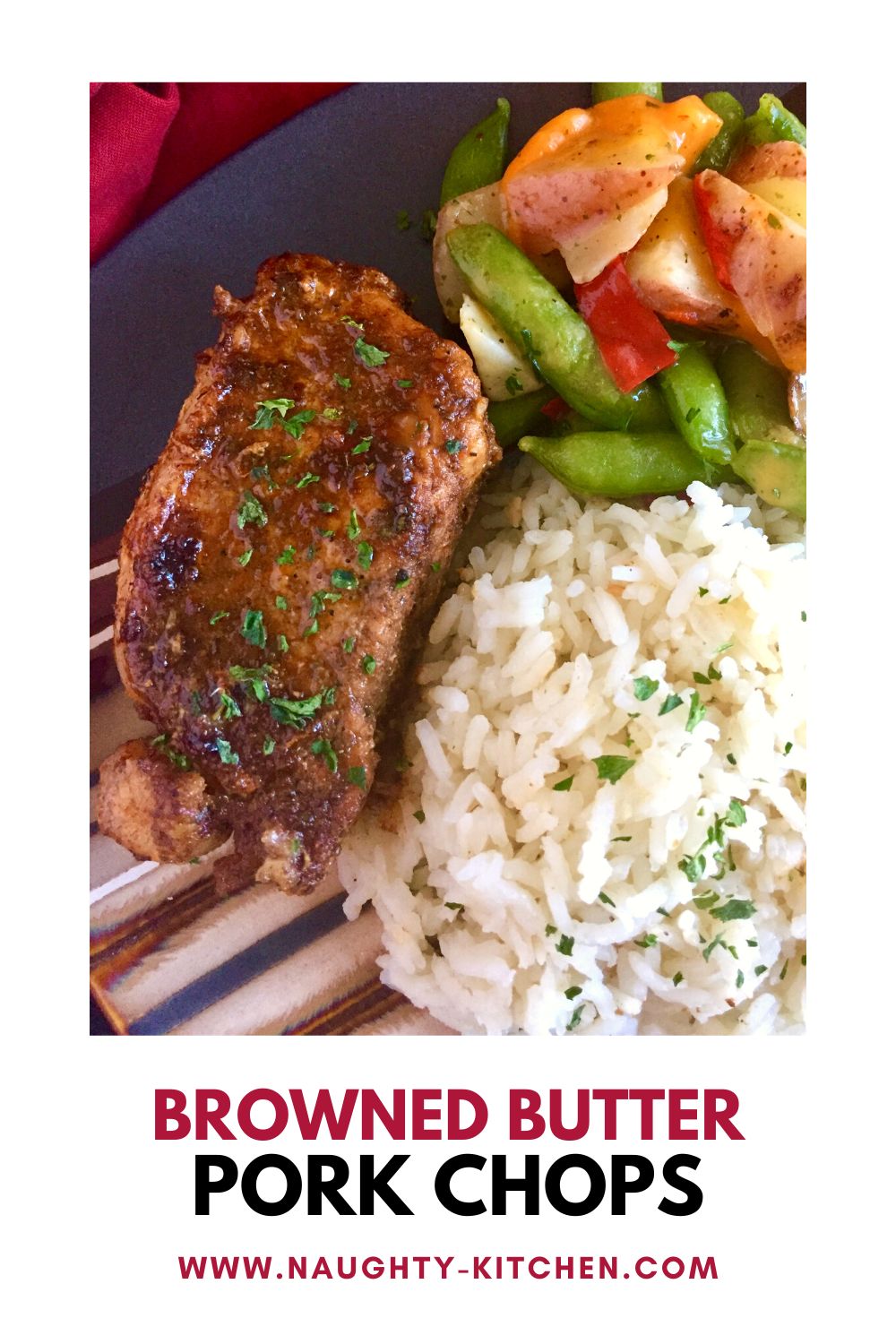 browned butter pork chops