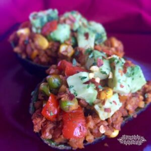 Healthy Stuffed Vegetarian Avocado Vegan Naughty-Kitchen.com