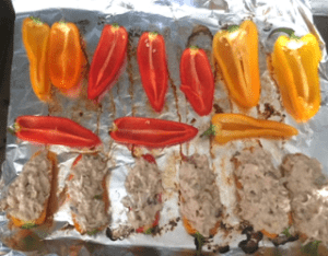 Cheesy Tuna Bacon Stuffed Mini Peppers Appetizers Keto