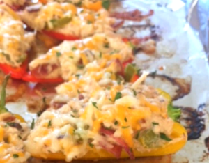 Cheesy Tuna Bacon Stuffed Mini Peppers Appetizers Keto