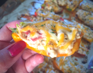 Cheesy Tuna Bacon Stuffed Mini Peppers Appetizers Keto