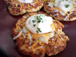 Easy Tuna Cakes Appetizers Low Sodium Naughty-Kitchen.com