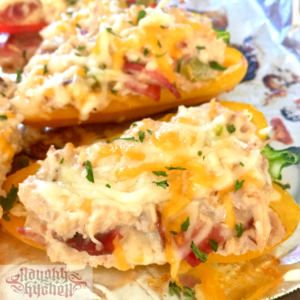 Cheesy Tuna Bacon Stuffed Mini Peppers