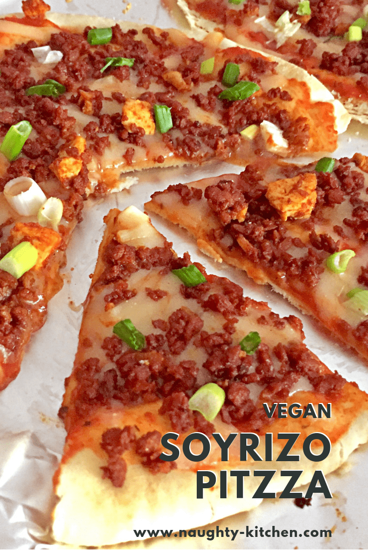 Soyrizo Pitzza pita pizza vegan