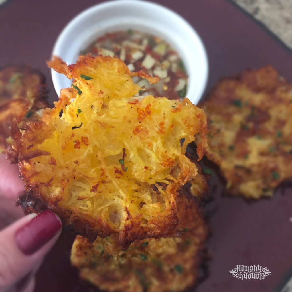 Spaghetti Squash Fritters Low Carb Low Sodium Vegetarian