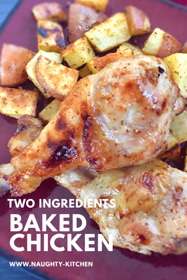 two ingredients baked chicken quick and easy chicken dinner