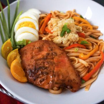 Chicken Tocino Calamansi Stir Fry Noodles Gluten Free