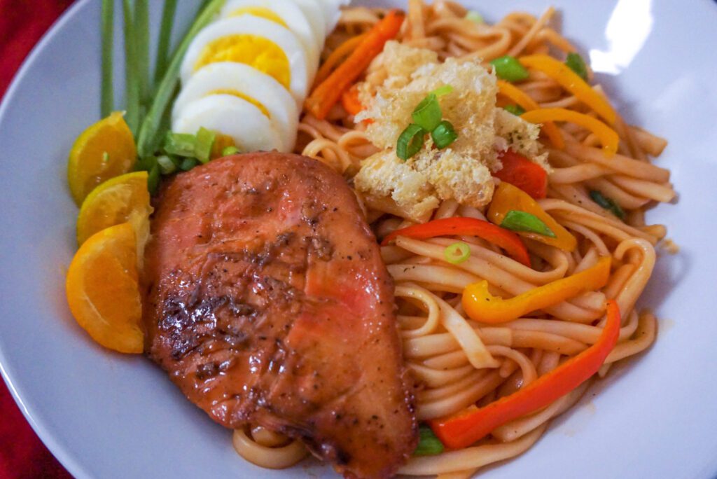 Chicken Tocino Calamansi Stir Fry Noodles Gluten Free