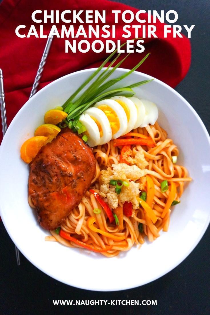 Chicken Tocino Calamansi Stir Fry Noodles Gluten Free