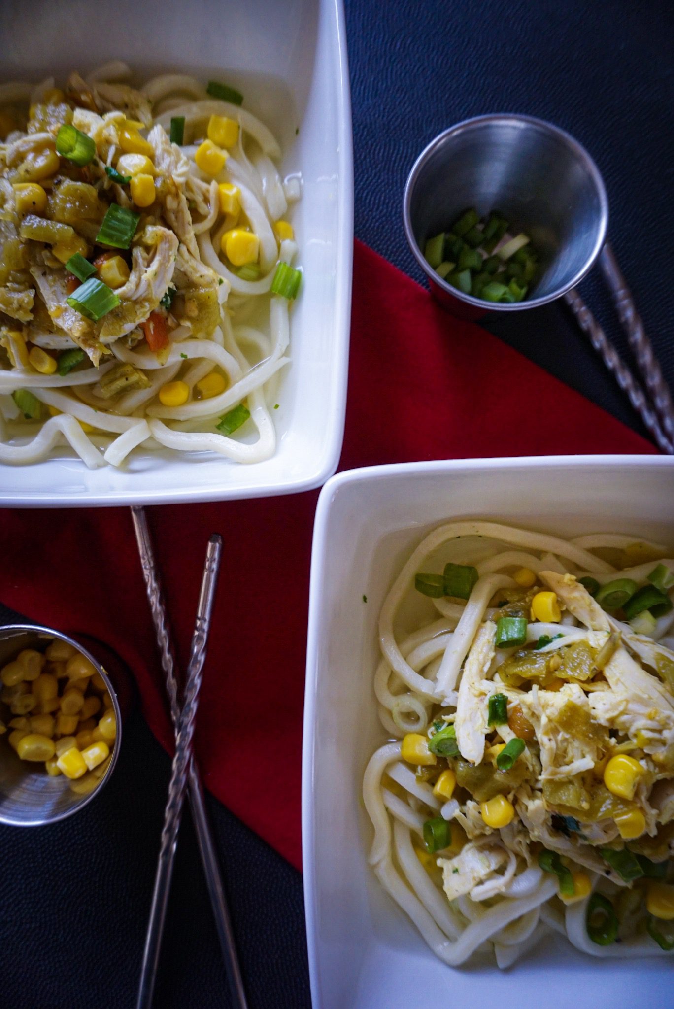 Hatch Chile Chicken Udon Soup 