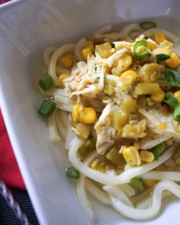 Hatch Chile Chicken Udon Soup