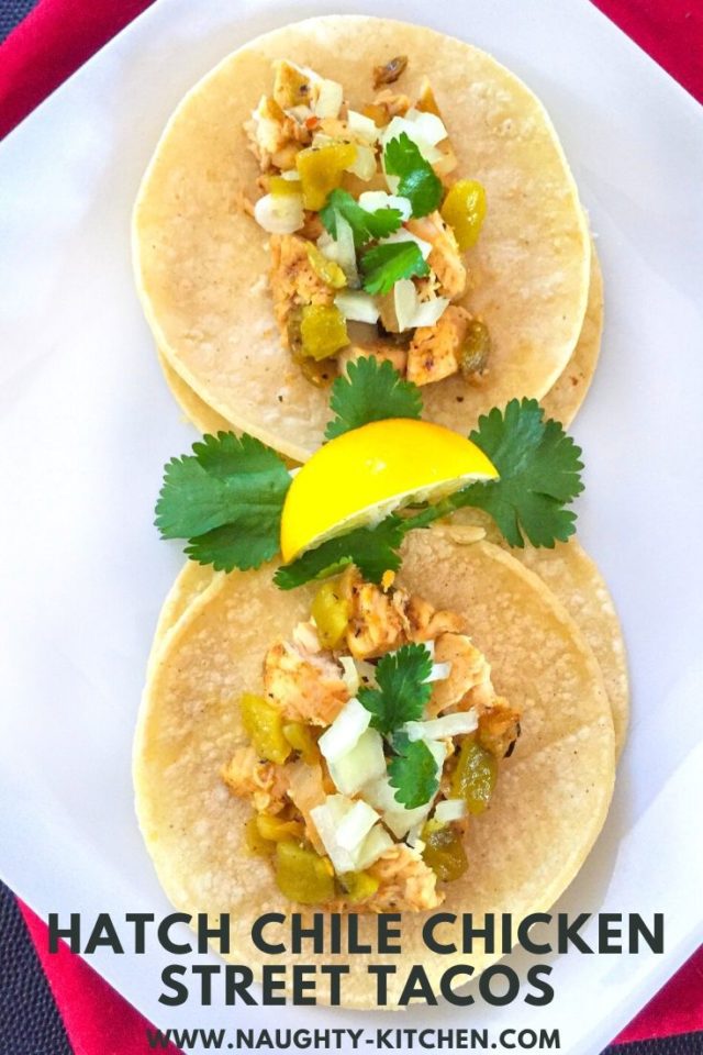 Hatch Chile Chicken StreetTacos