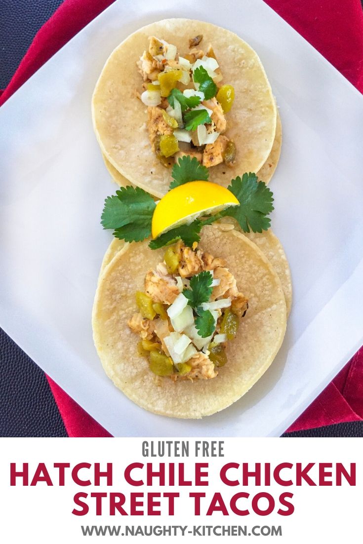 Hatch Chile Chicken Street Tacos