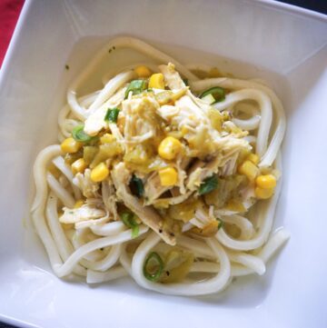 Hatch Chile Chicken Udon Soup