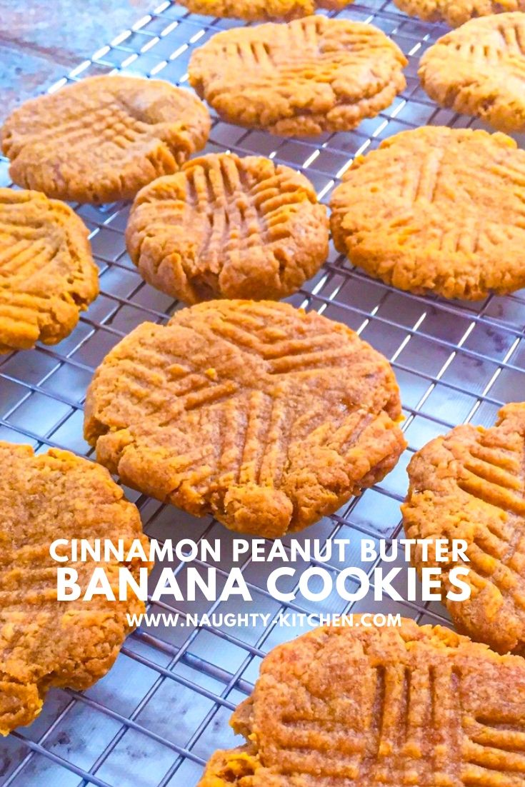 CINNAMON PEANUT BUTTER BANANA COOKIES