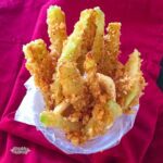 chayote fries in a cup