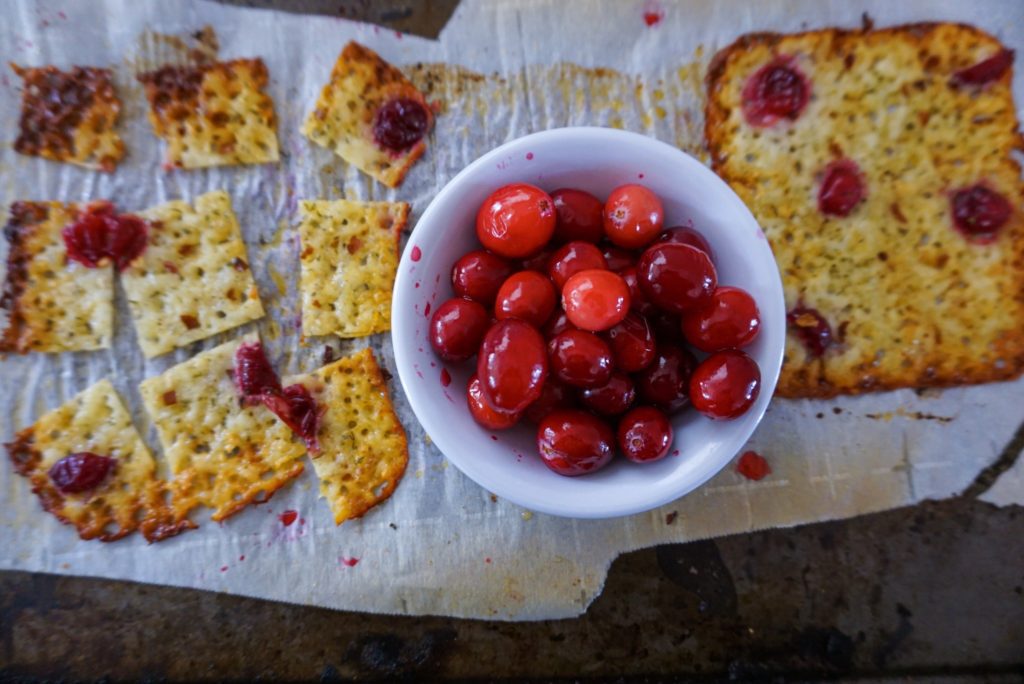 Cranberry Cheese Crisps Naughty Kitchen