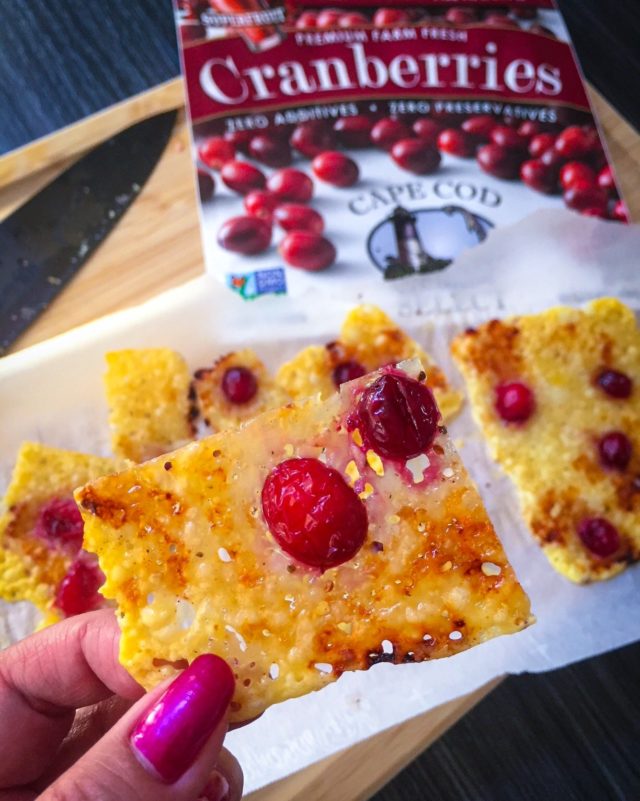 Cranberry Cheese Crisps Naughty Kitchen