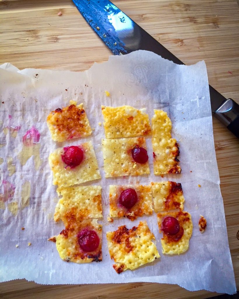 Cranberry Cheese Crisps Naughty Kitchen