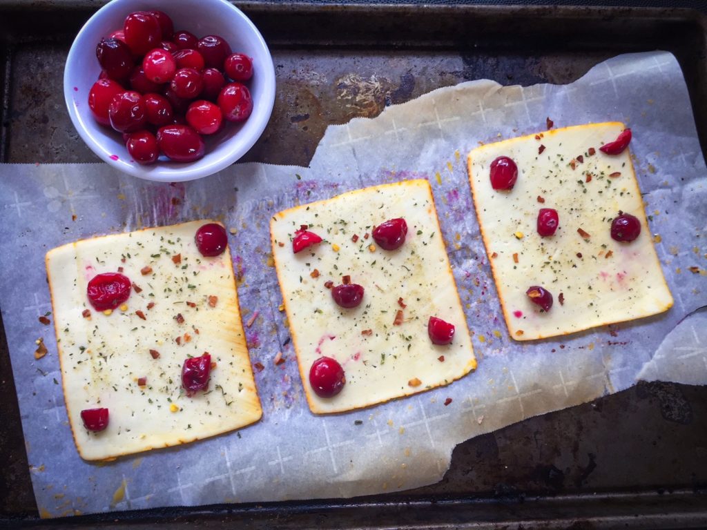 Cranberry Cheese Crisps Naughty Kitchen