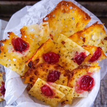 Cranberry Cheese Crisps Naughty Kitchen