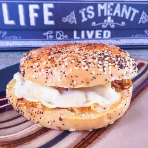 Egg and Cheese Bagel Sandwich