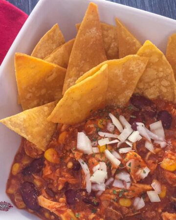 Red Chili Chicken in a bowl