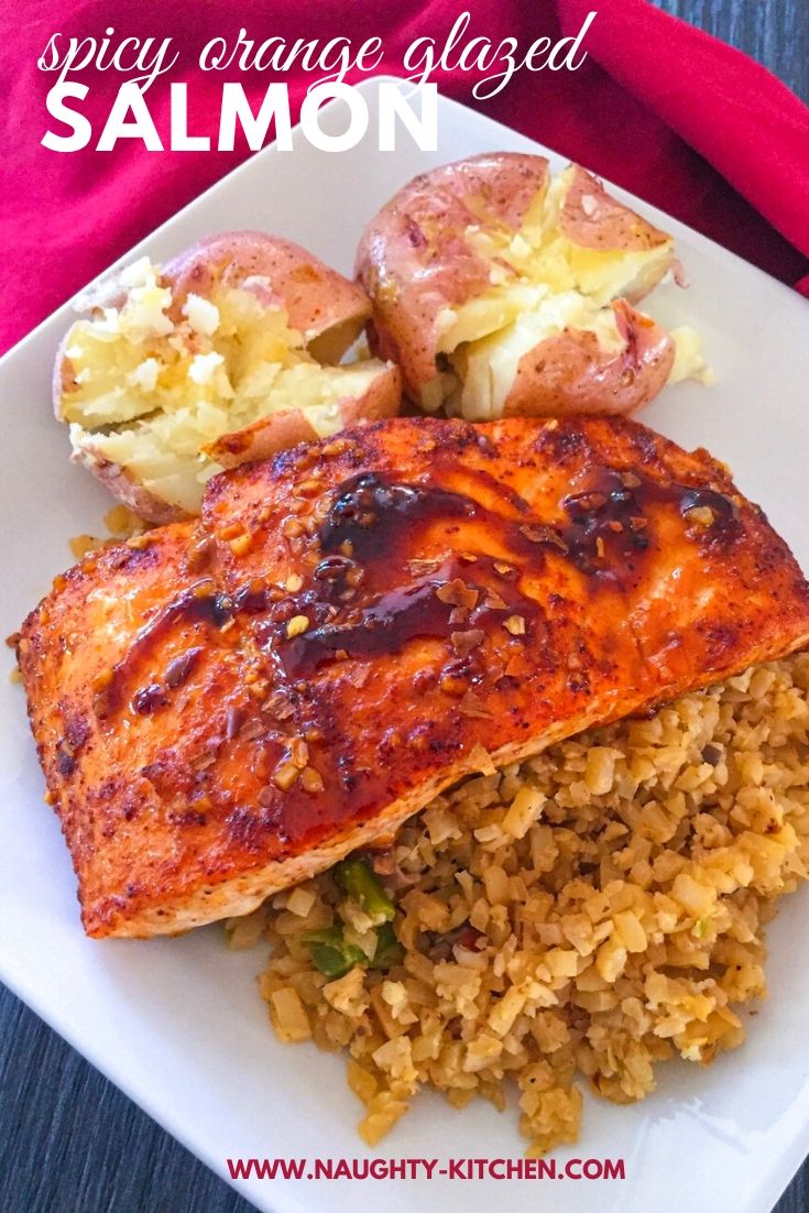 Spicy Orange Glazed Salmon Naughty Kitchen