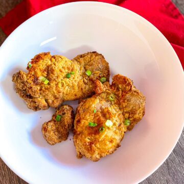 Air Fryer breaded Chicken Thighs