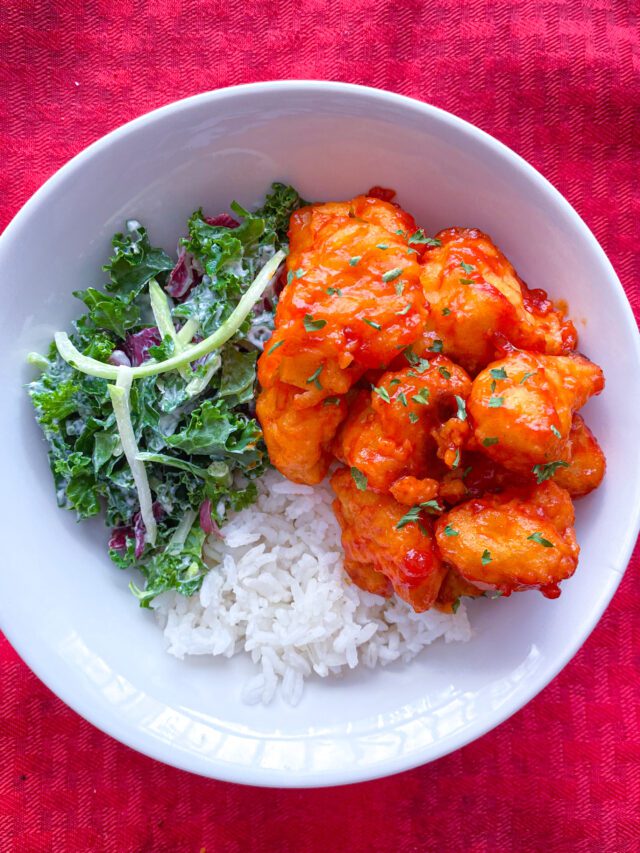 Cauliflower Wings of Desire with Banana Ketchup RED