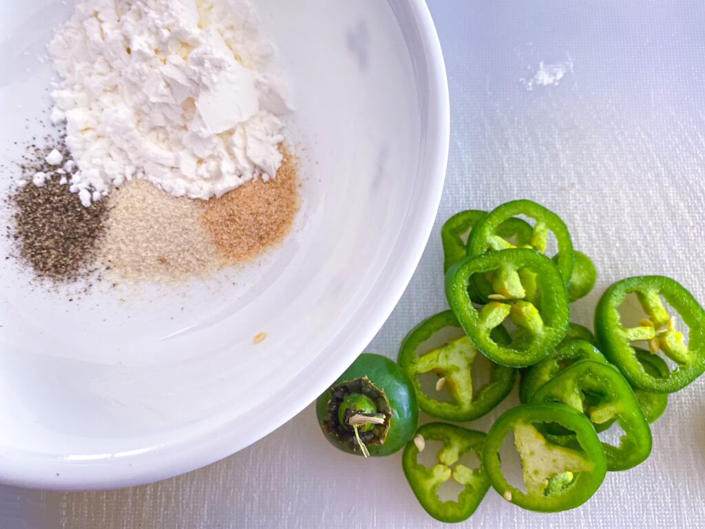 HOW TO make the jalapeno coins 1