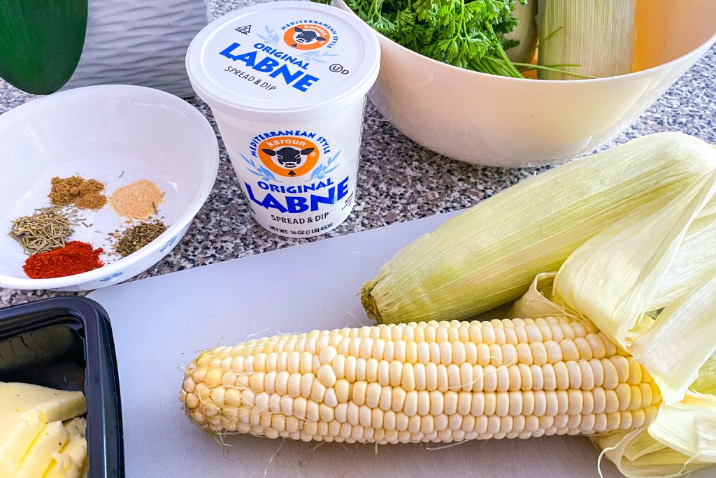 Corn On The Cob Corn Coins With Mediterranean Dip Ingredients