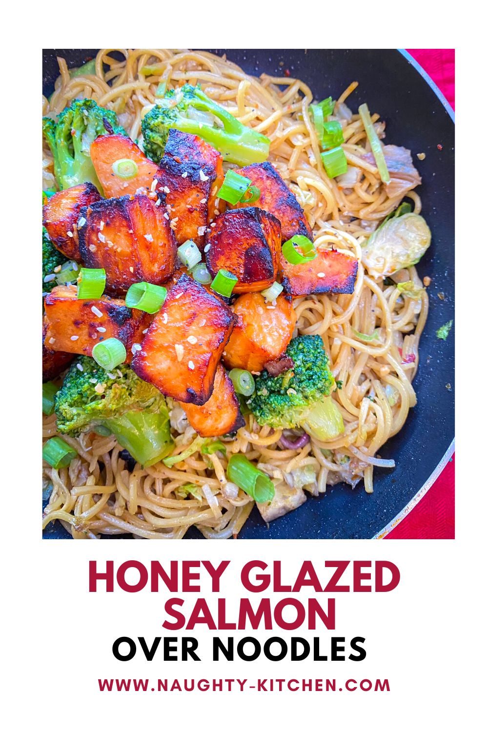 Honey Glazed Salmon Over Pancit Canton-Naughty Kitchen-7