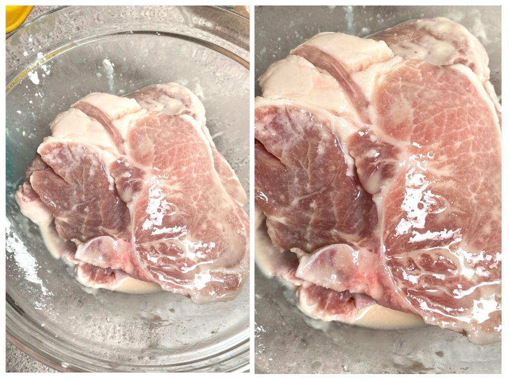 marinating pork chops