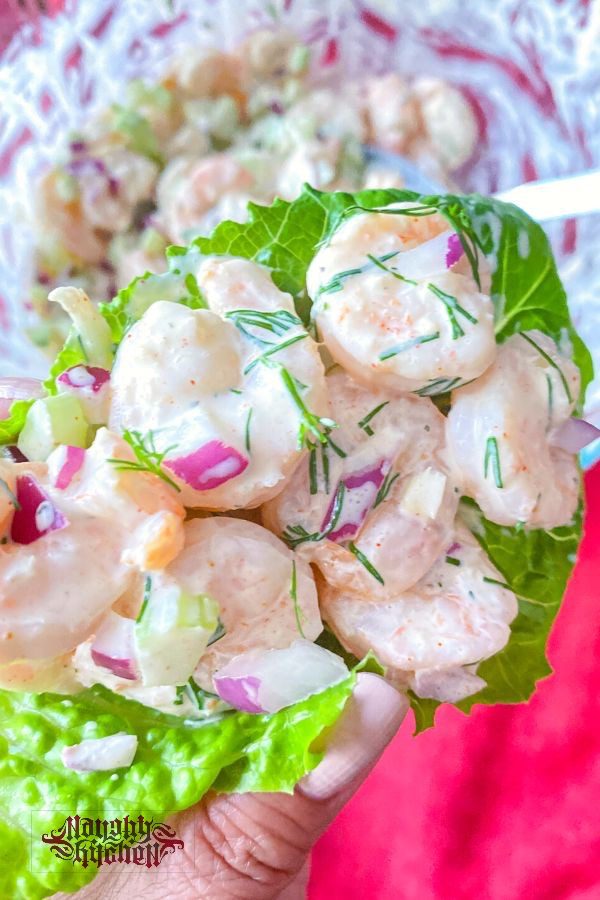 Creamy Shrimp Salad Lettuce Wrap