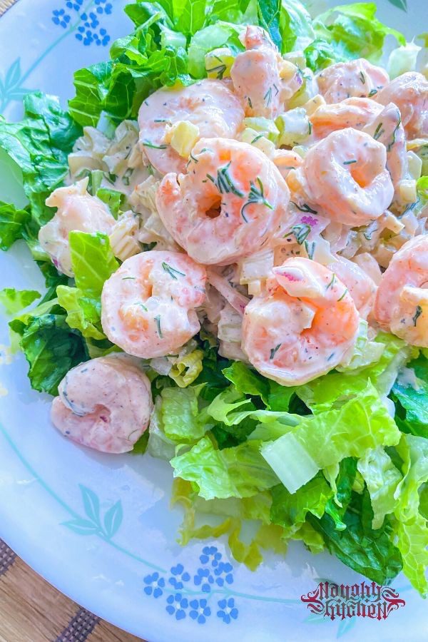 Creamy Shrimp Salad With Chopped Lettuce