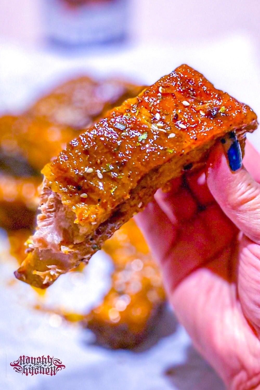 Spicy Asian BBQ Ribs Bite