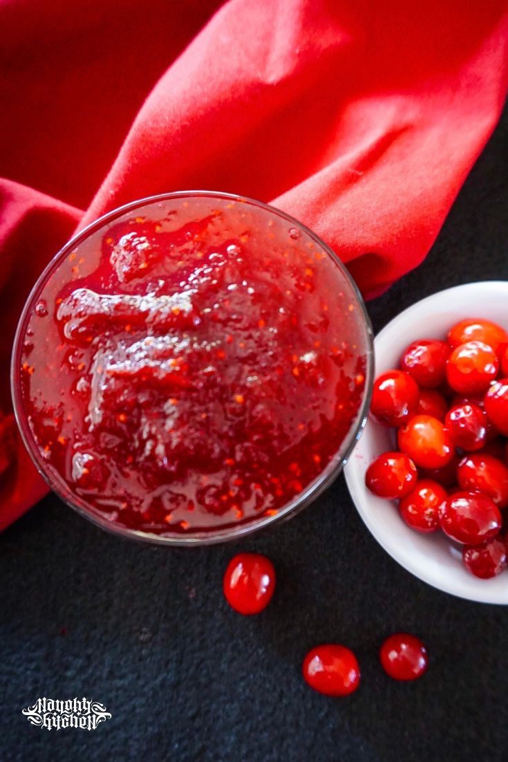 Cranberry Jam in a Jar