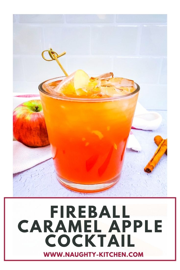 Fireball Caramel Apple Cocktail-Naughty Kitchen