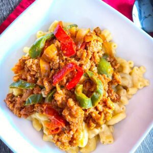 Fajita Mac and Cheese recipe